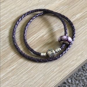 Pandora leather bracelet